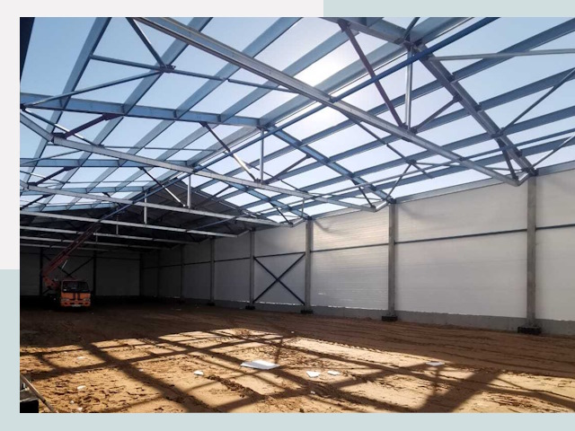 Строительство сенохранилищ в Черняховске