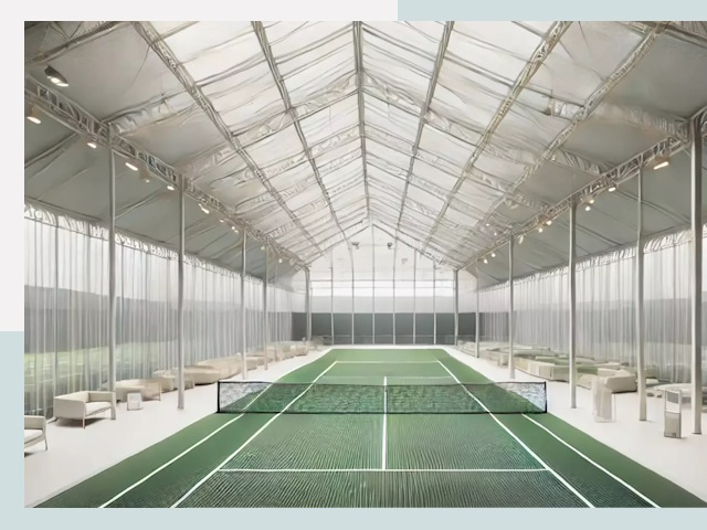 Строительство теннисных кортов в Черняховске