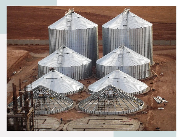 Строительство зерновых силосов в Черняховске