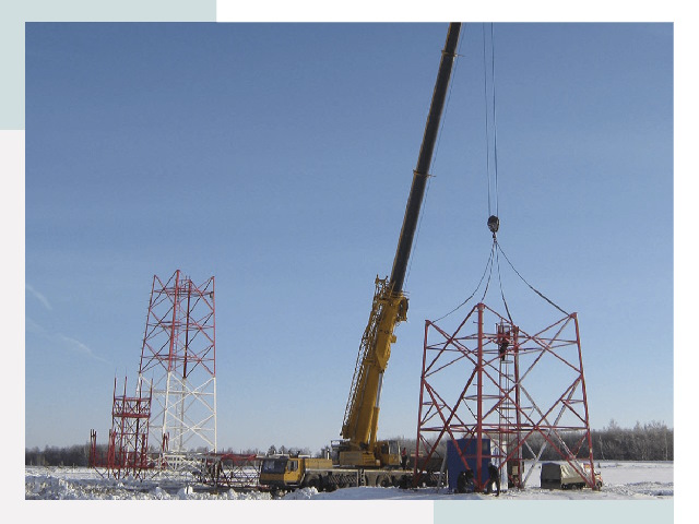 Монтаж вышек связи в Черняховске