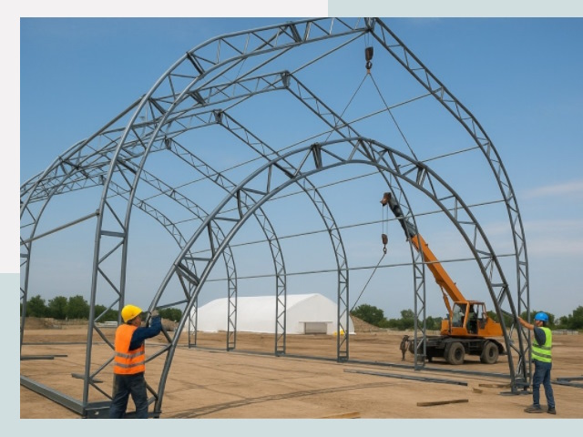 Монтаж ангаров в Черняховске от 629 руб. - Надежно и быстро